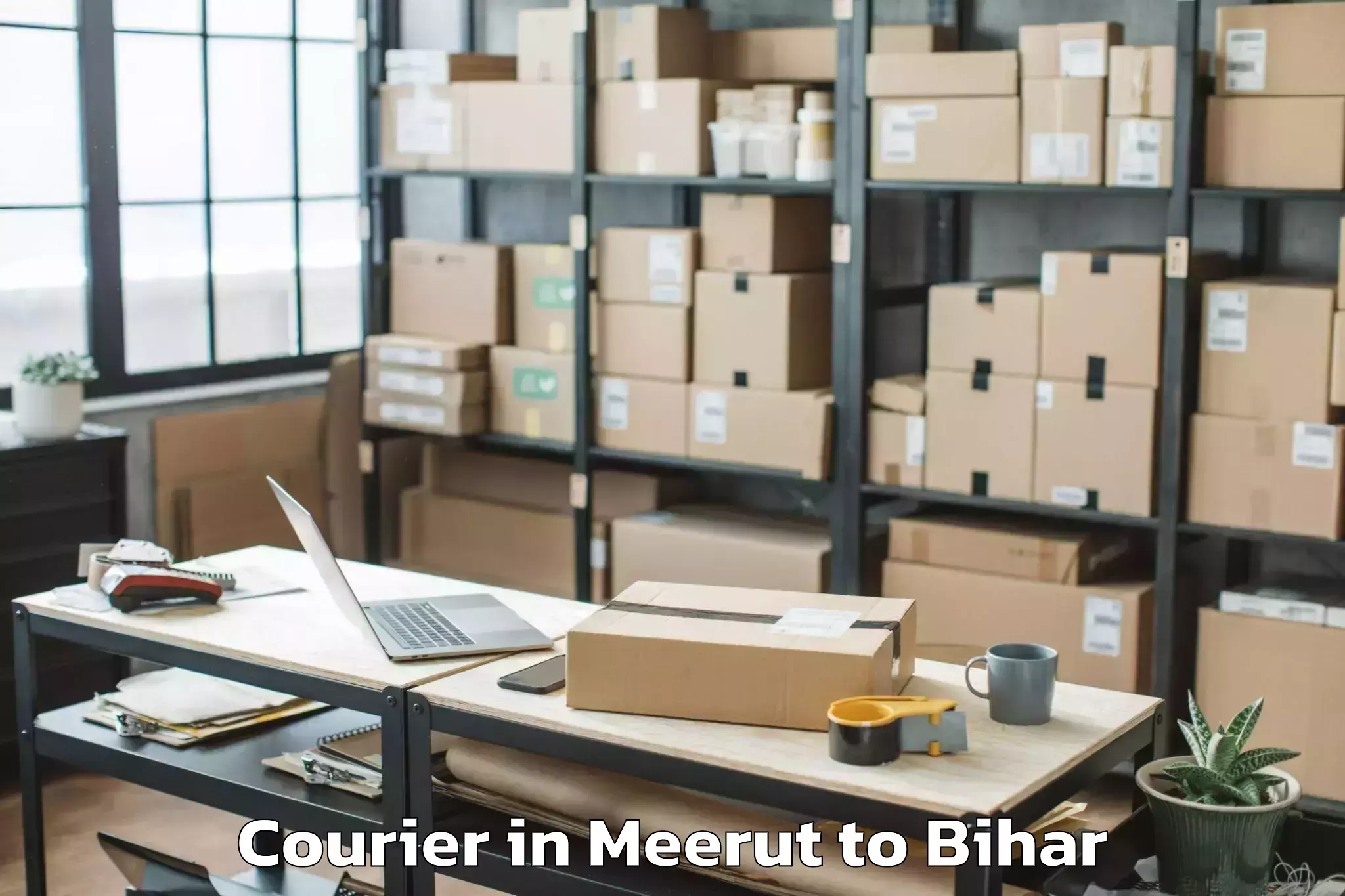 Reliable Meerut to Karai Parsurai Courier